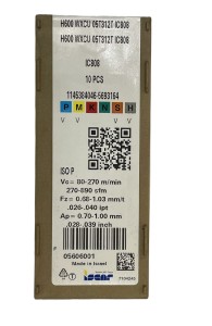 H600 WXCU 05T312T IC808 Płytki skrawające 