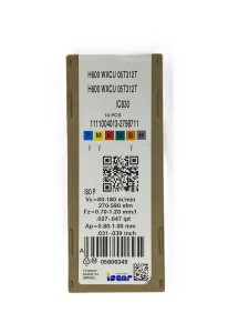 H600 WXCU 05T312T IC830 Płytki skrawające 